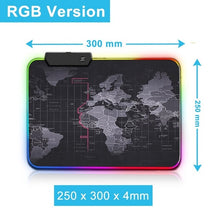 Load image into Gallery viewer, Gaming Mouse Pad RGB Large Mouse Pad Gamer Big Mouse Mat Computer Mousepad Led Backlight XXL Surface Mause Pad Keyboard Desk Mat