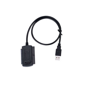 ITINFTEK SATA PATA IDE Drive to USB 2.0 Adapter Converter Cable for Hard Drive Disk HDD 2.5" 3.5" with External AC Power Adapter