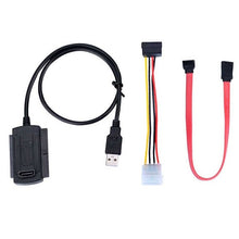 Load image into Gallery viewer, ITINFTEK SATA PATA IDE Drive to USB 2.0 Adapter Converter Cable for Hard Drive Disk HDD 2.5&quot; 3.5&quot; with External AC Power Adapter