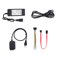 Load image into Gallery viewer, ITINFTEK SATA PATA IDE Drive to USB 2.0 Adapter Converter Cable for Hard Drive Disk HDD 2.5&quot; 3.5&quot; with External AC Power Adapter