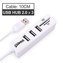 Load image into Gallery viewer, USB Hub 3.0 Multi USB 3.0 Hub USB Splitter High Speed 3 / 6 Ports Hab TF SD Card Reader All In One For PC Computer Accessories